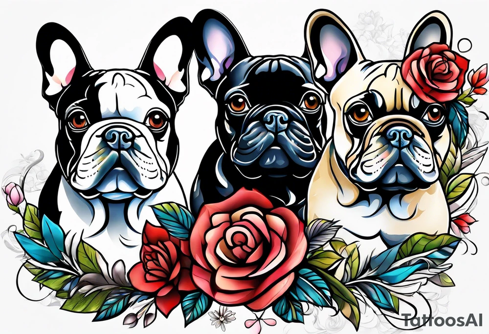 French Bulldog tattoo idea