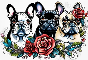 French Bulldog tattoo idea