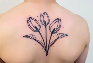 Tulips, Danielle, Finley, Caleb tattoo idea