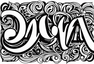 Name David tattoo idea