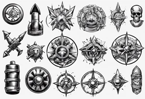 155mm Artillery Round tattoo idea