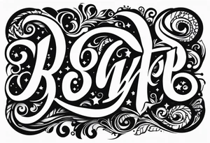 BVP name tattoo idea
