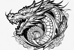 dragon, gaara tattoo idea