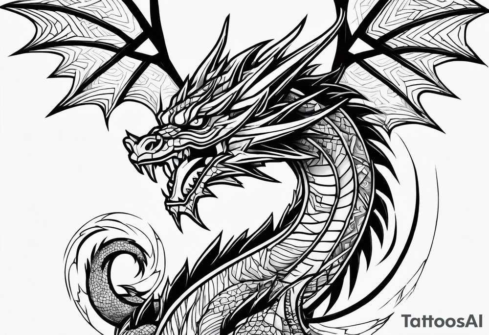 Slifer the sky dragon tattoo idea