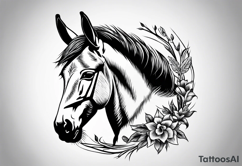 Donkey tattoo idea