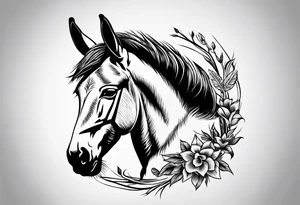 Donkey tattoo idea