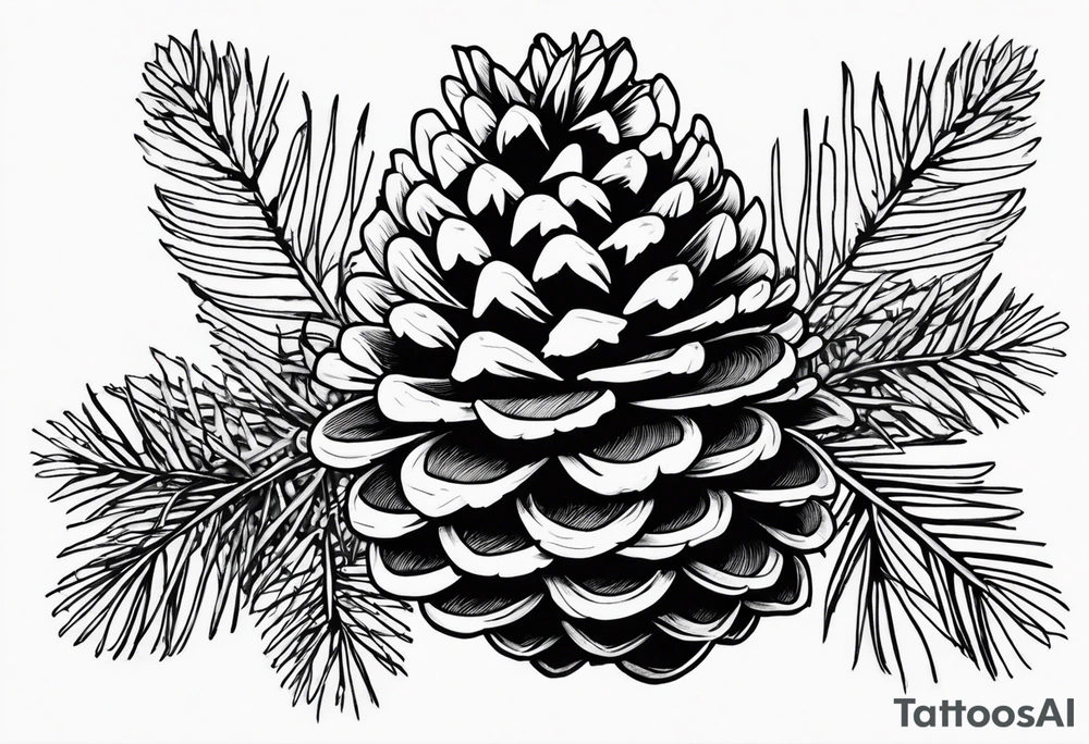 Pine cone tattoo idea