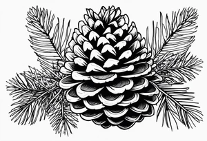 Pine cone tattoo idea