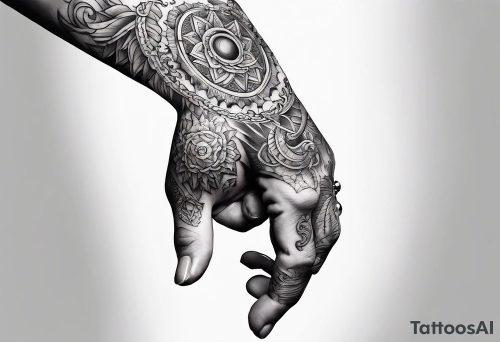 Hand of god tattoo idea