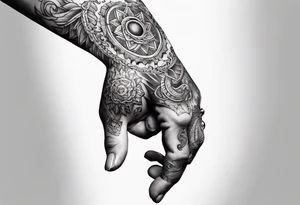 Hand of god tattoo idea