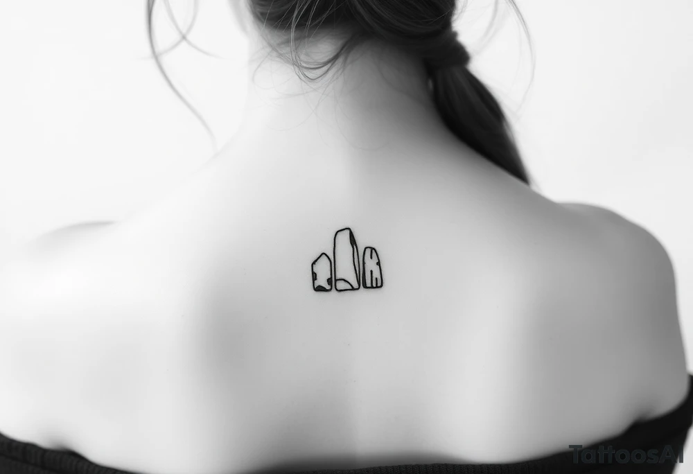 Ring of standing stones tattoo idea