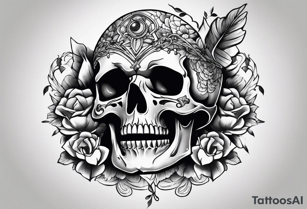 Skelton hand tattoo idea