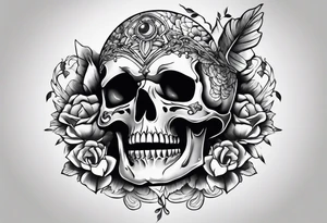 Skelton hand tattoo idea