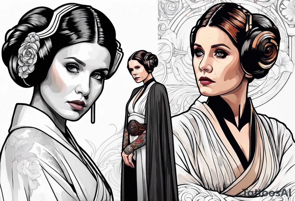 Star Wars Leia tattoo idea