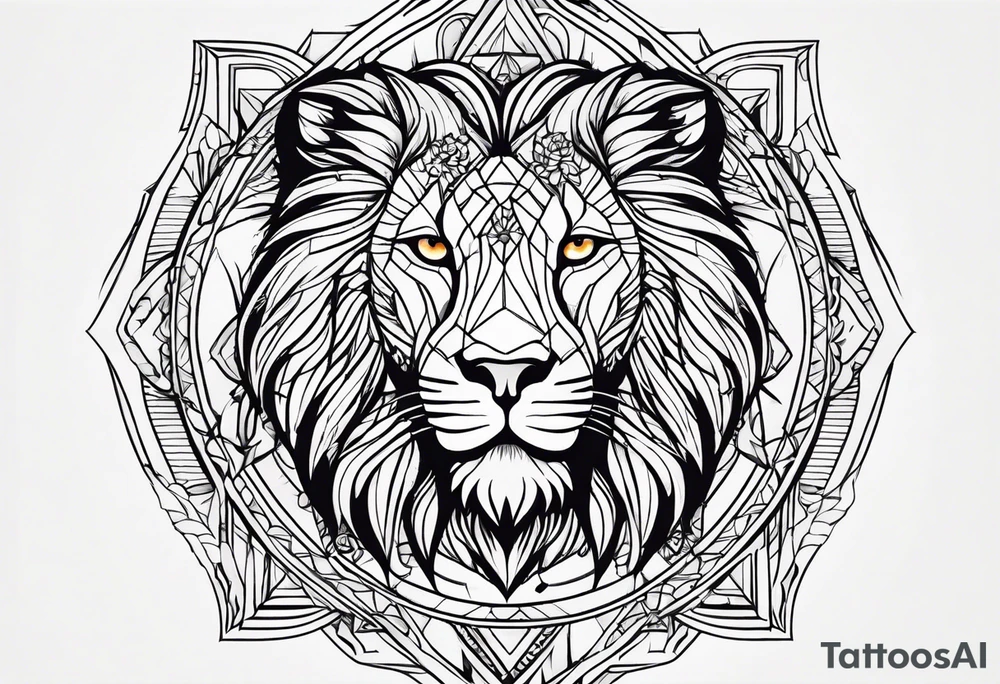 Create a tattoo that shows strength and courage and love tattoo idea