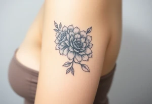 rose and chrysanthemum tattoo idea