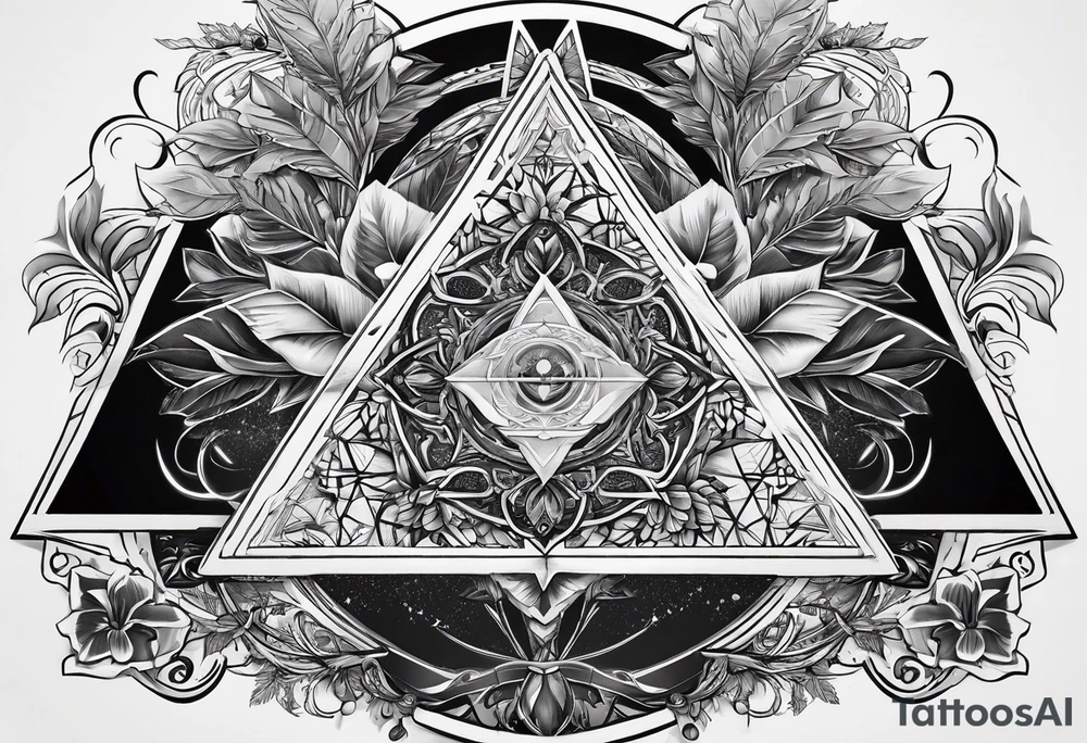 yggdrasil
3 line triangles behind tattoo idea