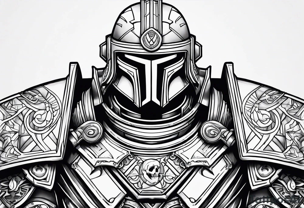 Warhammer 40000 armor tattoo idea