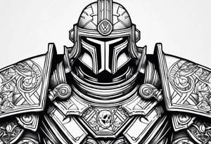 Warhammer 40000 armor tattoo idea