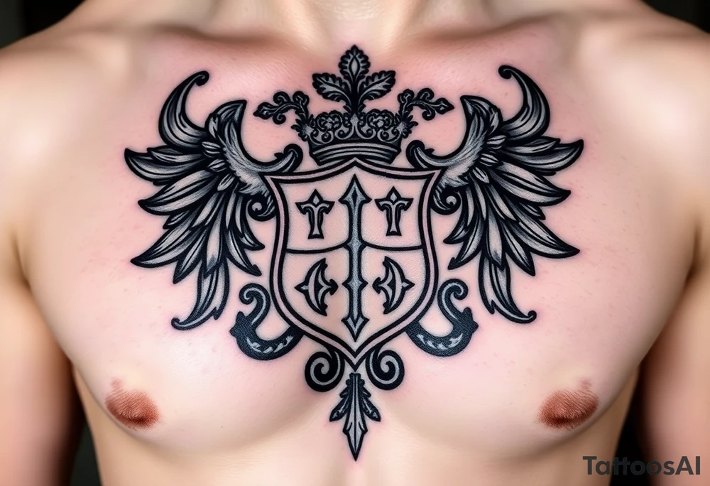Smith, Irish family crest very intricate tattoo idea