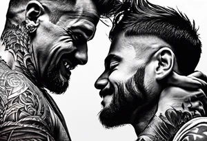 father son puzzle tattoo idea