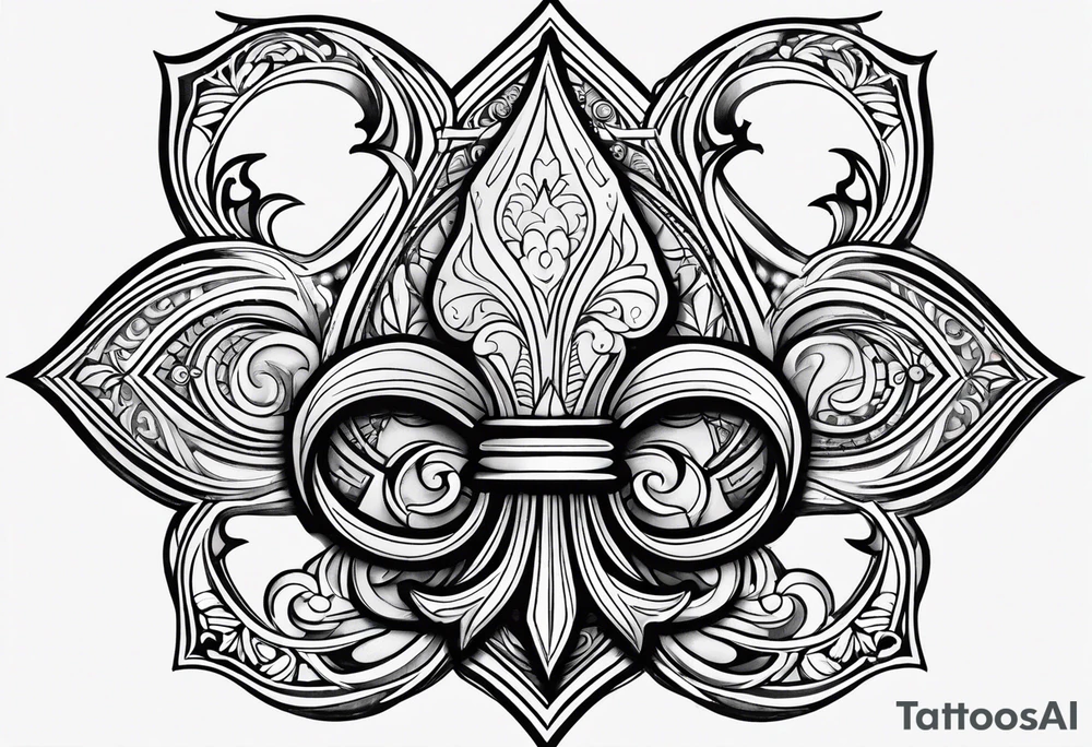 Fleur de lis tattoo idea