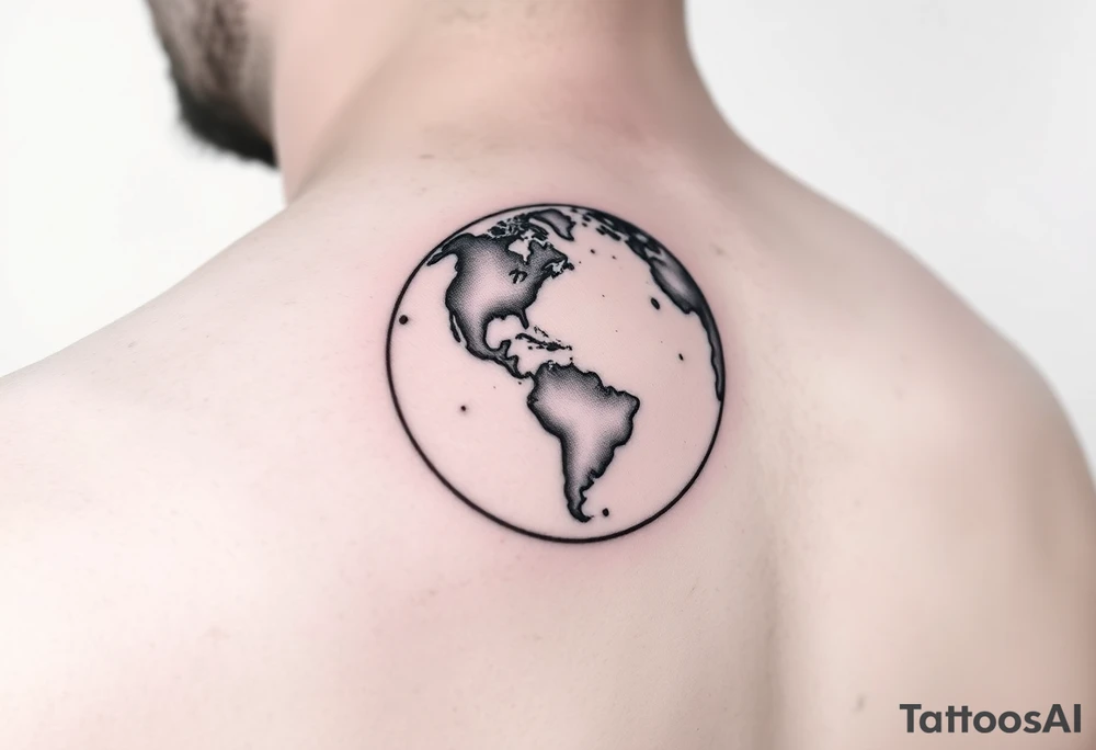 shoulder tattoo a globe with Lilly’s world and 16.05.23 tattoo idea shoulder tattoo a globe with Lilly’s world and 16.05.23 tattoo idea