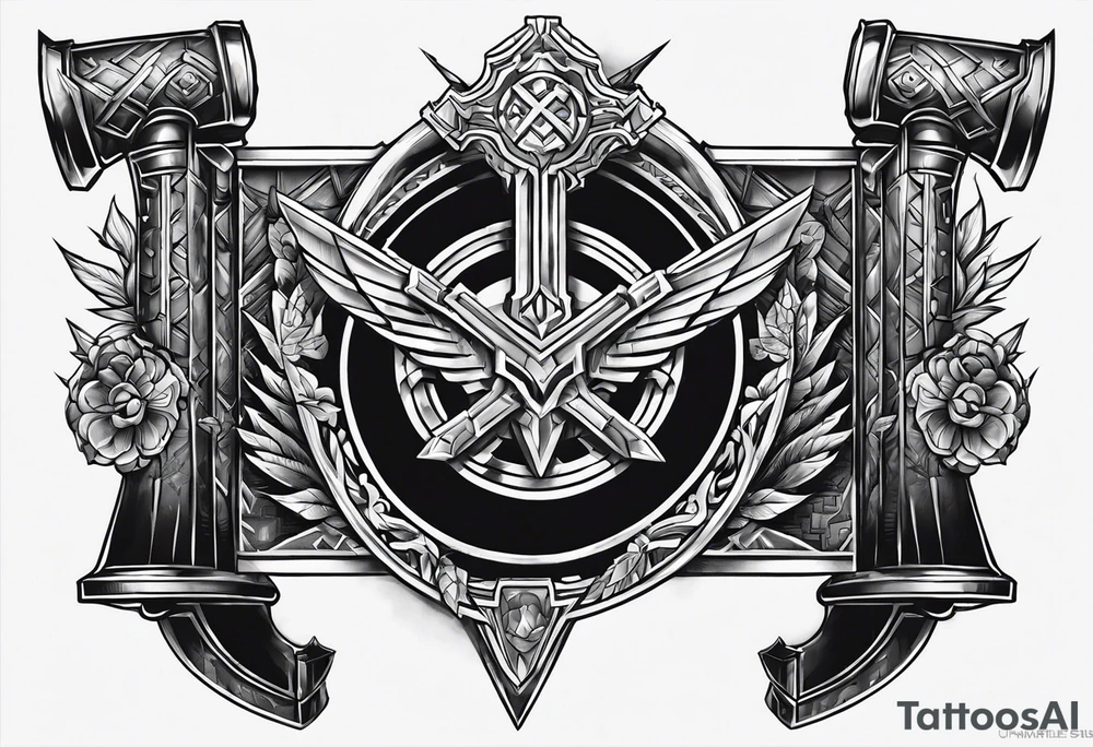 War hammer 40k chest tattoo tattoo idea
