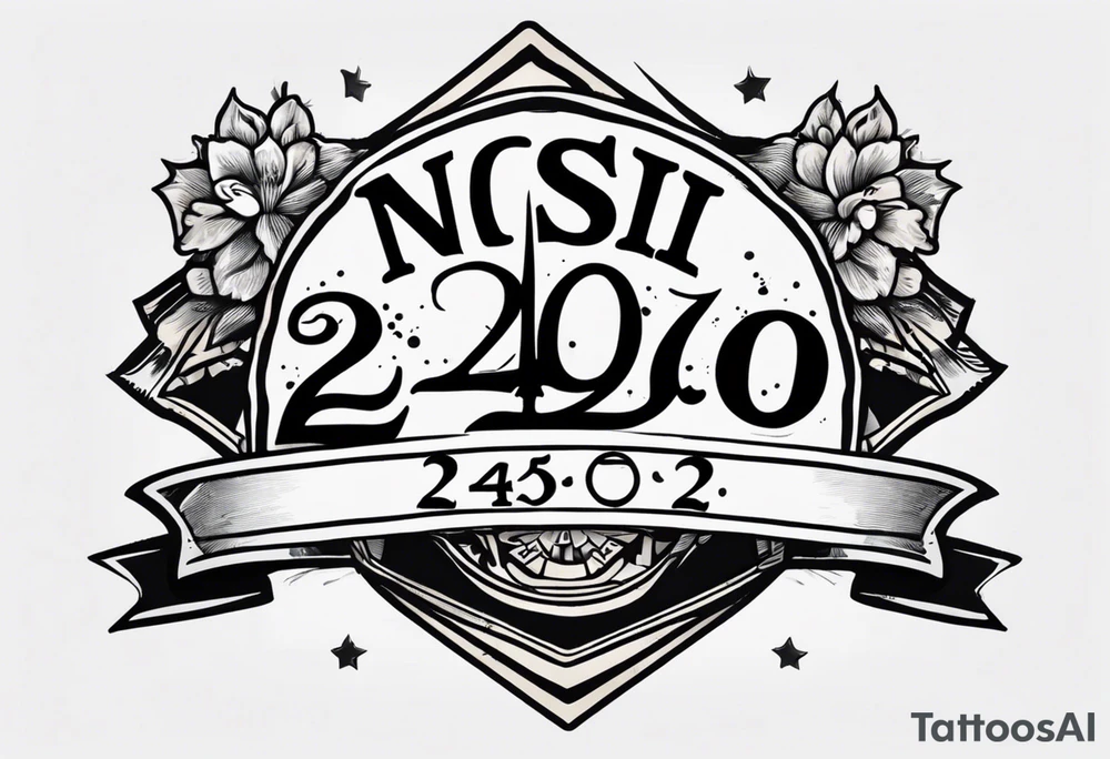 banner that says NSI CLASS 24020 tattoo idea