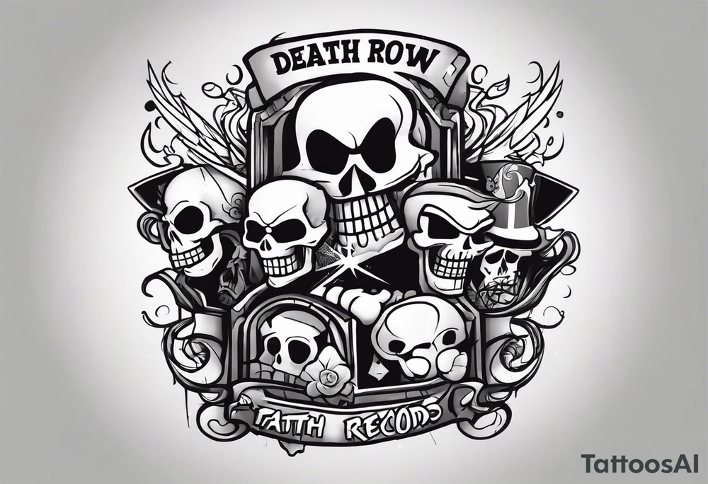 Forearm death row records tattoo idea