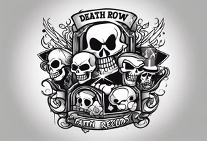 Forearm death row records tattoo idea