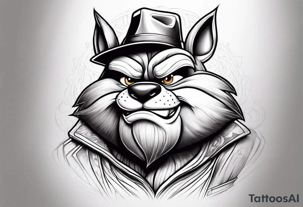 The looney tunes character taz tattoo idea