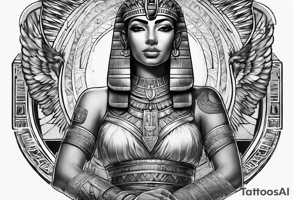 egyptian, sword, chest tattoo tattoo idea