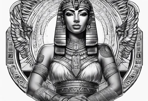 egyptian, sword, chest tattoo tattoo idea