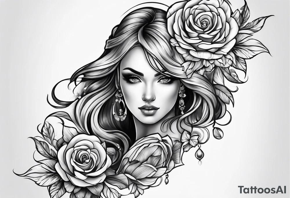 full body tattoo rectangle tattoo idea