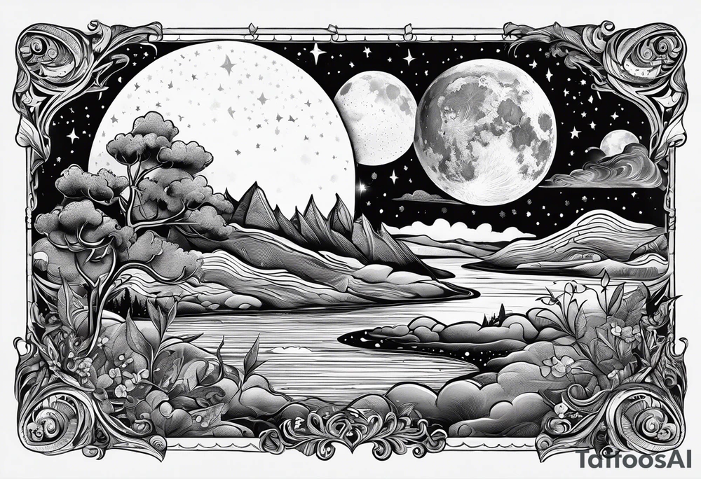 Goodnight moon and goodnight you, when you're all that I think about tattoo idea