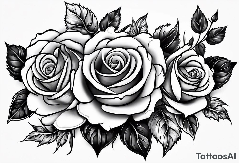 most beautiful Roses tattoo idea