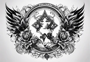 Gemini sign tattoo idea