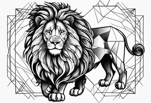 Man standing up tattoo idea