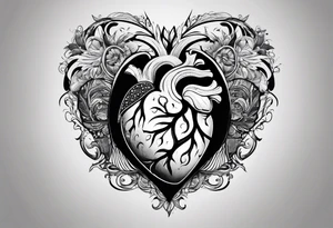 Brain, heart, love, abstract, symbolism, perseverance, heart break makes you strong, worth it, pain makes you stronger, strength, plane, travel tattoo idea