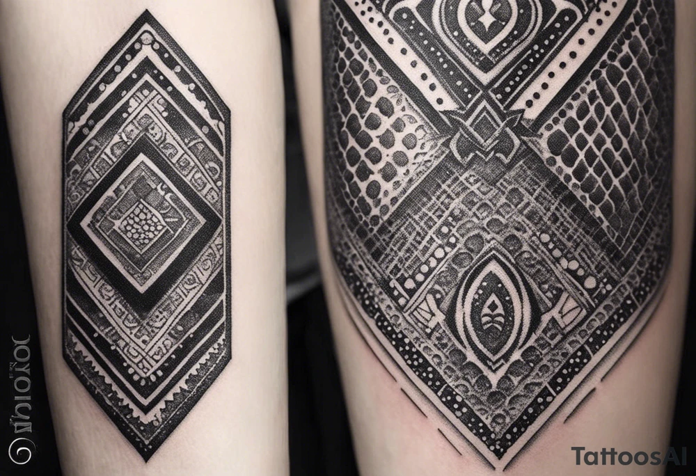strength, small, Khachkar ,  elegant, lengthy, pisces tattoo idea