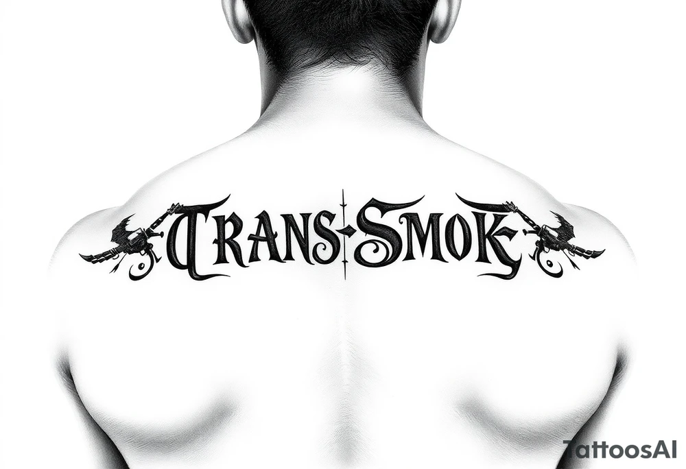 tramp stamp the says gunsmokesolo tattoo idea