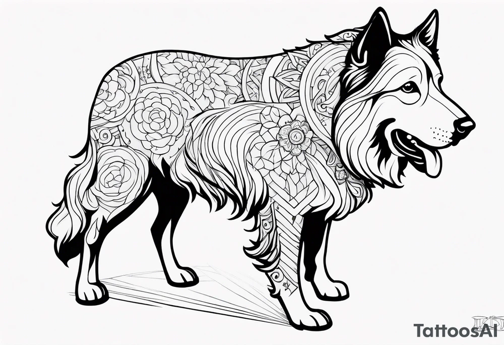 sheepdog tattoo idea