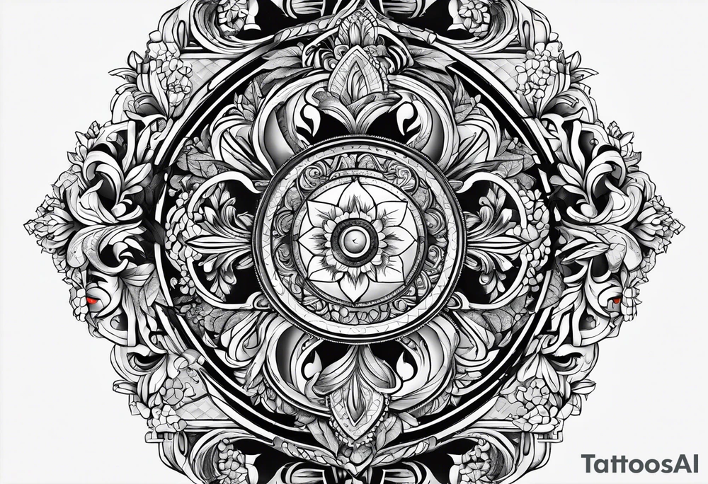 world travel tattoo idea