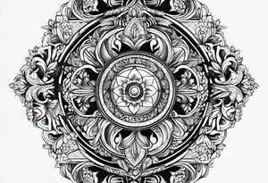 world travel tattoo idea