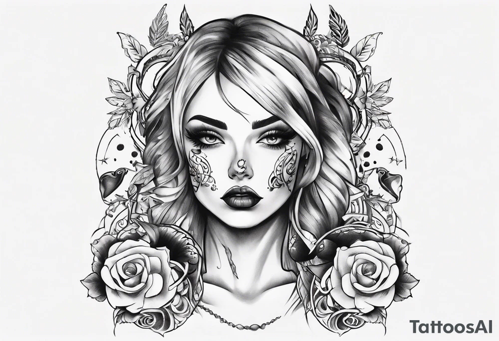 sexy tattoo girl tattoo idea