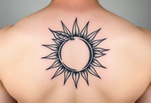 lemon incorporated in a sun tattoo idea