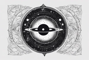 A minimalist tattoo reflecting my interest in astronomy and linguistics tattoo idea