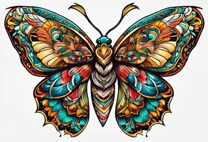 Moth in Mexico tattoo idea
