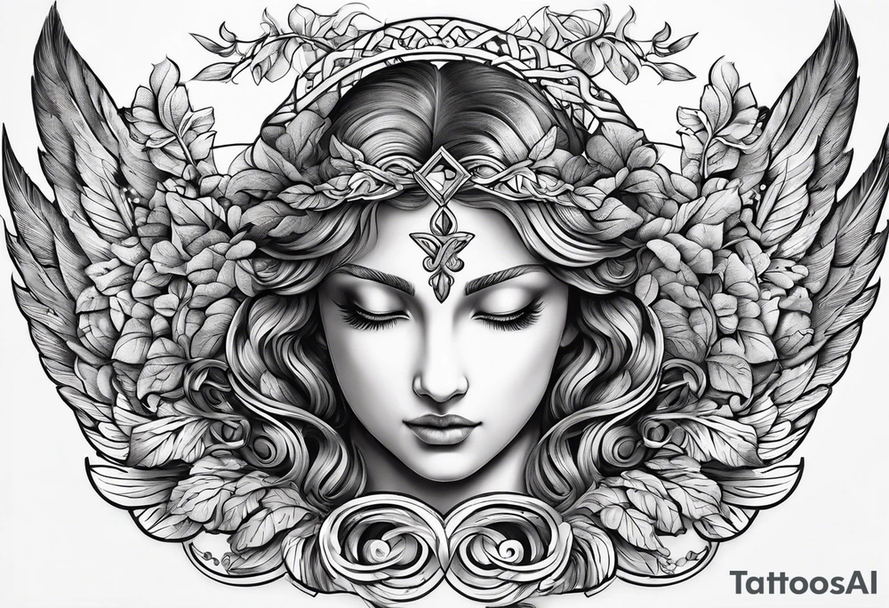 DNA helix 
leaf
cloud
angel wing tattoo idea